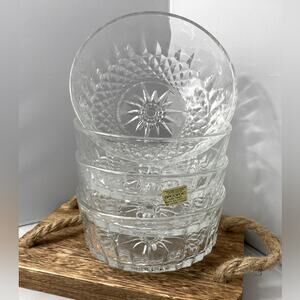 4 Arcoroc Diamant Glass 5"‎ Salad Bowls